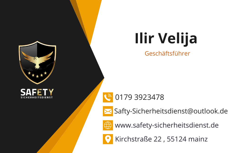 طراحی کارت ویزیت شخصی مدیر عامل شرکت امنیتی