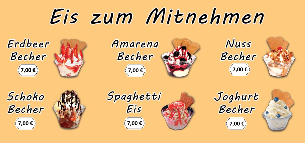 طراحی بنر بستنی فروشی در آلمان