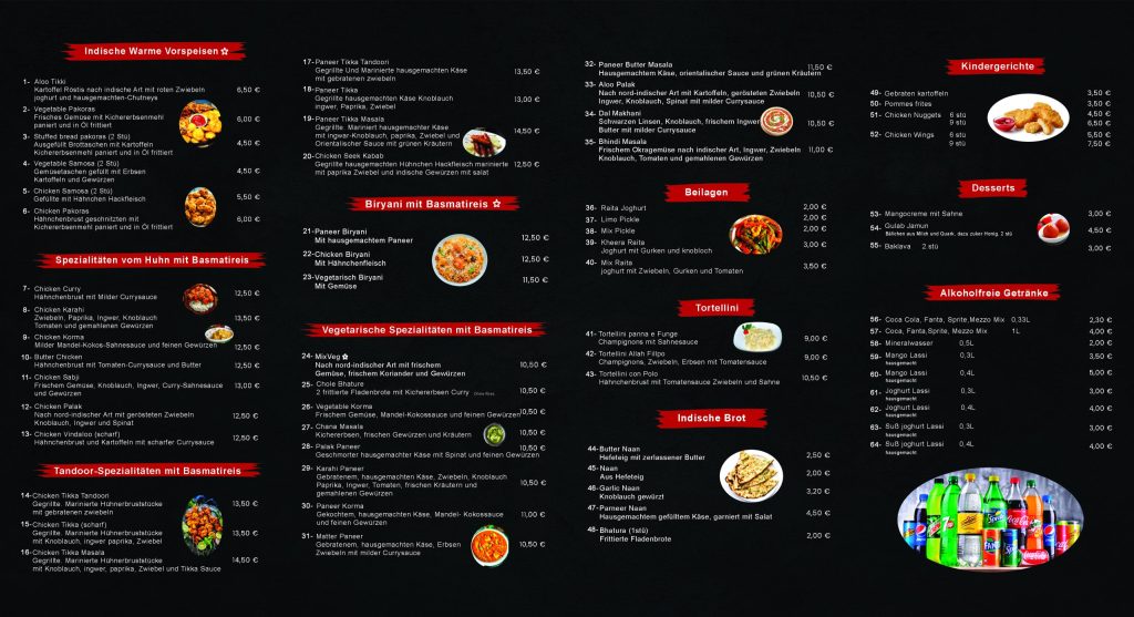 طراحی منو دارک رستوران